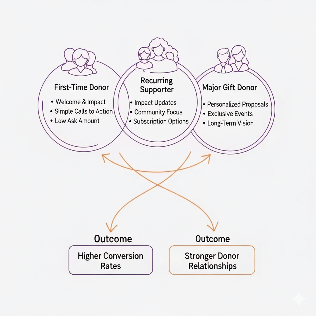 Three donor persona framework illustration