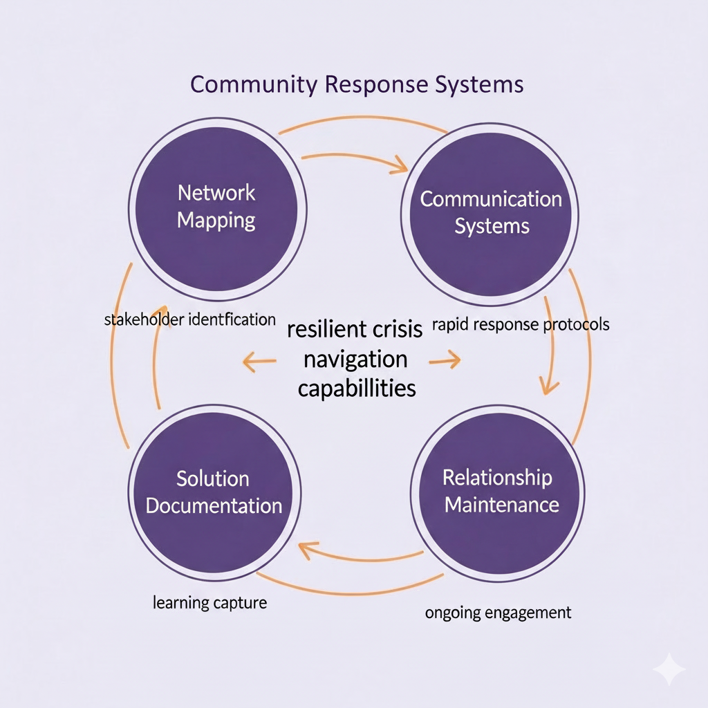 Community crisis response framework illustration